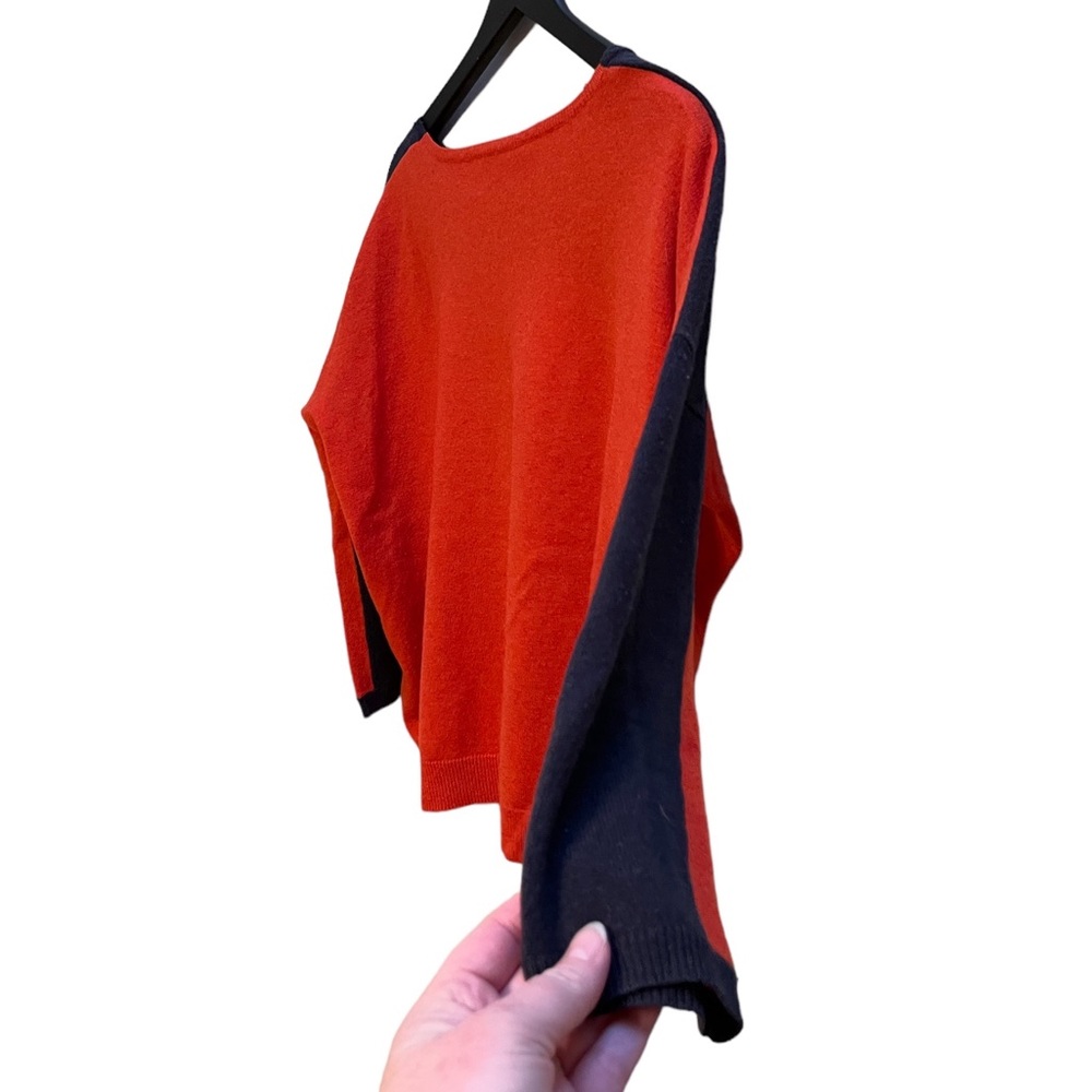 Maje Color Block Crewneck Wool/Cashmere Blend - image 4
